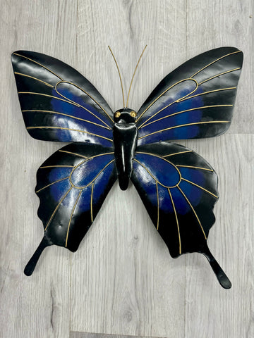 Butterfly Large Multicoloured Metal Wall Art 41cm