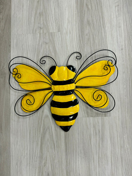 Beehive & Bees Metal Wall Art 45cm