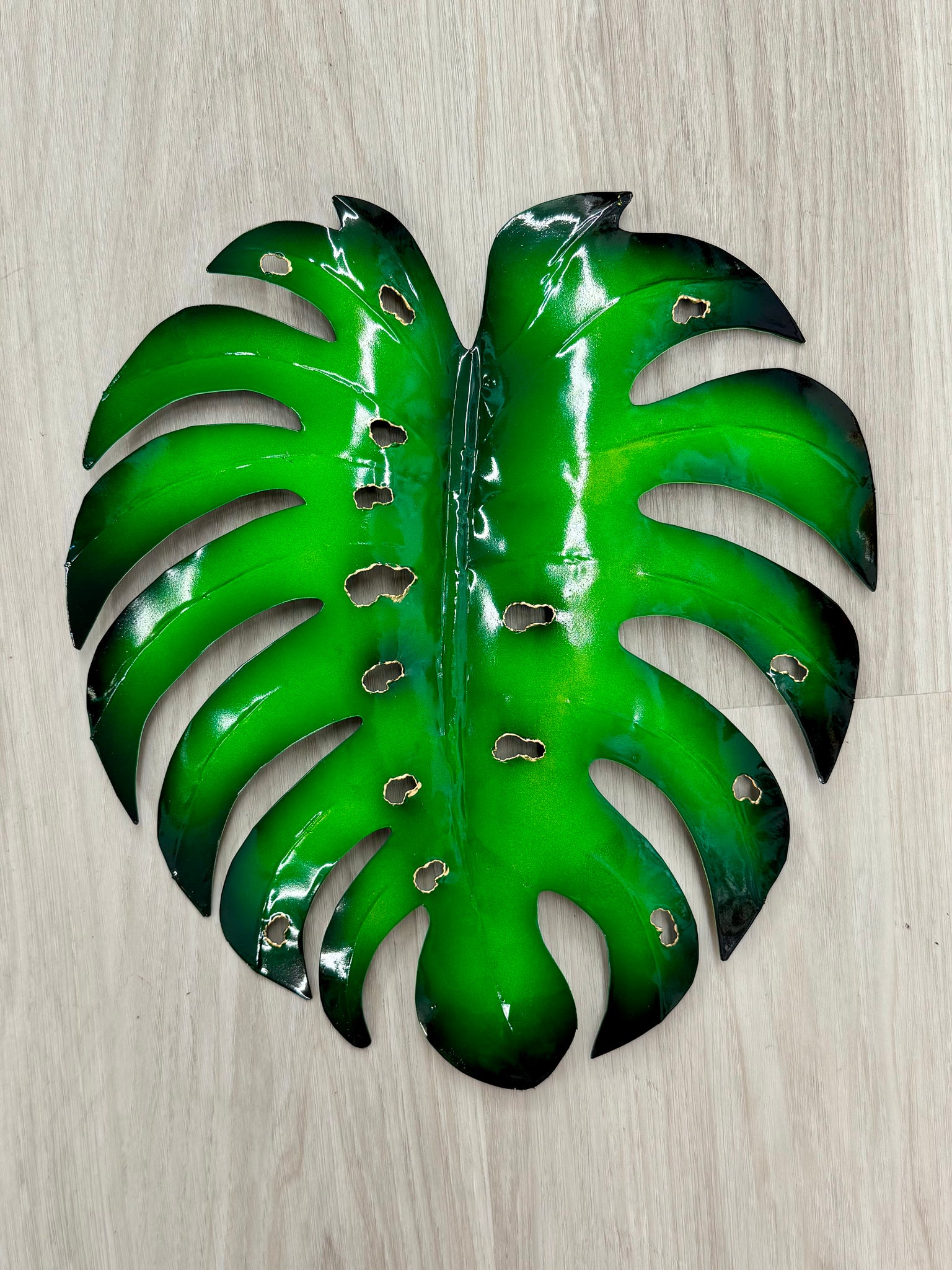 Monstera Leaf Large Metal Wall Art 50cm