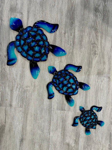 Turtles Set Of 3 Metal Wall Art - LAST ONE