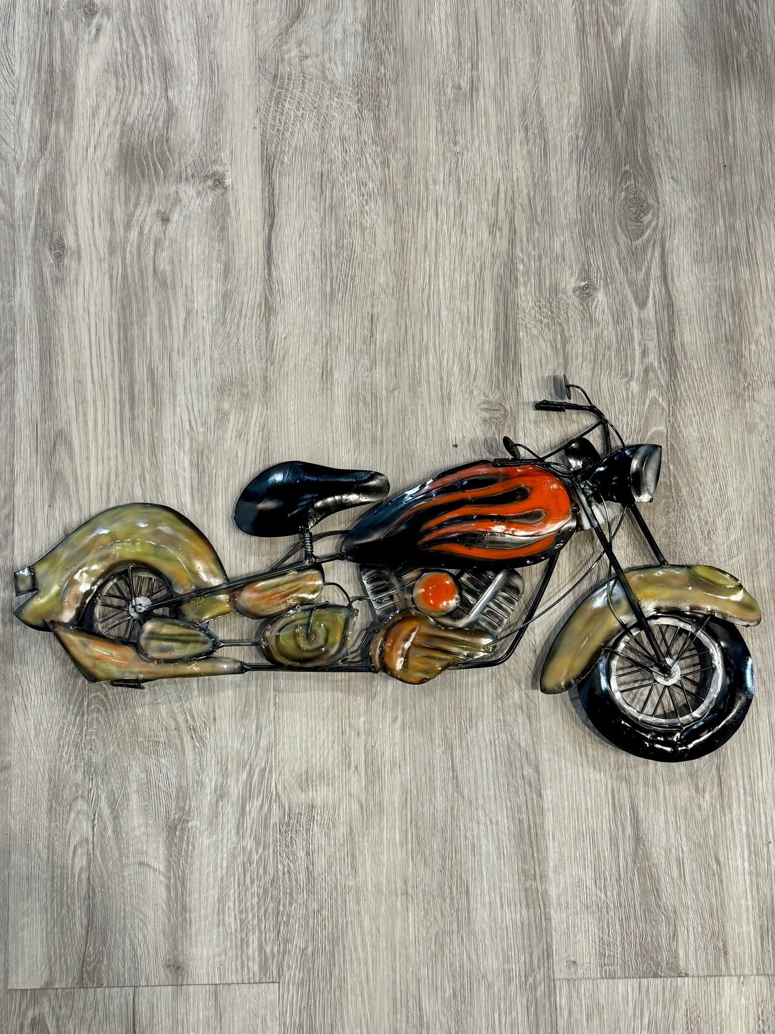 Harley Davidson Motorcycle Metal Wall Art 48cm